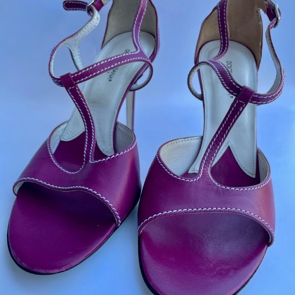 Dolce and Gabbana Leather T-Strap Sandals 39,5 - Picture 7 of 13